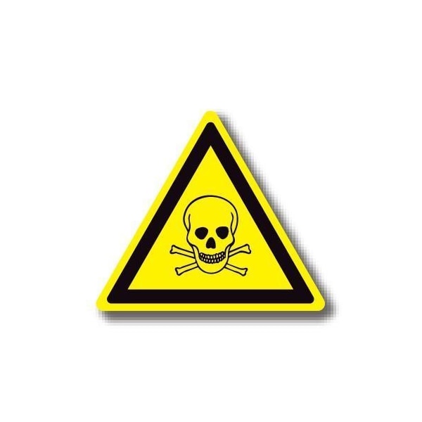 Ergomat 12in TRIANGLE SIGNS - Skull & Crossbones DSV-SIGN 144 #1237 -UEN - main